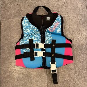 Blue and Pink Child's Life Vest